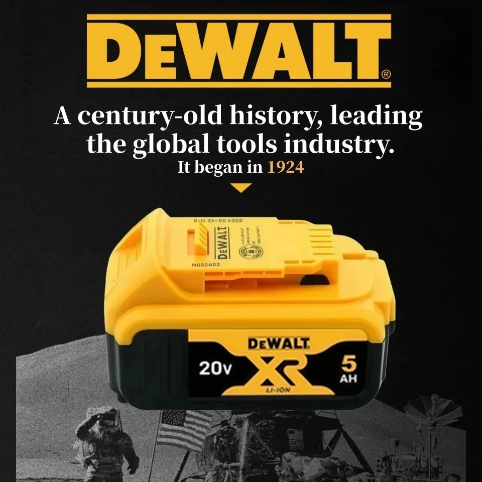 Original Dewalt 20V/ 6.0Ah Power Tool Battery DCB206 DCB205 DCB200 DCF887 DCG405 DCD791 DCF922 DCF850 DCD805 Tool Battery