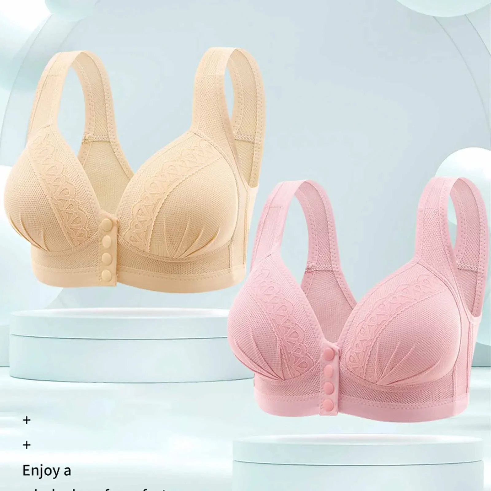 Mom Front Open Nursing Bra Maternity Cotton Breastfeeding Pregnant Women Bralette Wire Free Maternal Underwear Lactation Clothes