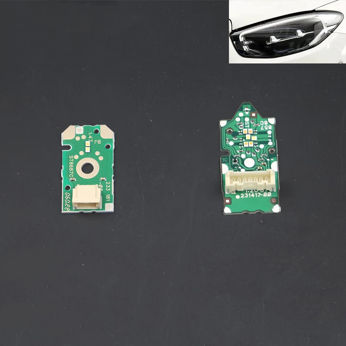 luz-branca-para-farois-de-carro-benz-e-class-w213-e300-e350-2021–2023-chip-drl-balastro-placa-de-circuito-placa-da-fonte-de-luz-chip