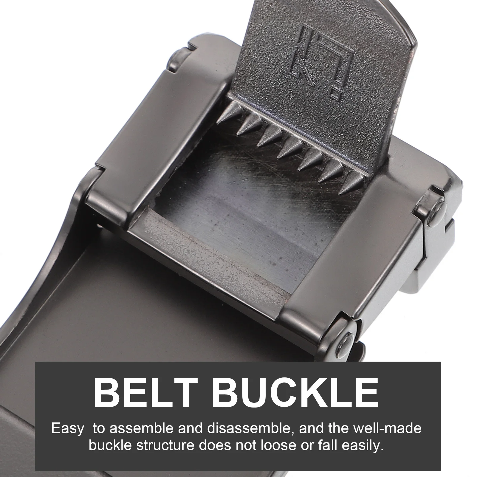 

1 шт. автоматический ремень для мужчин, пряжка с храповым механизмом из сплава, легко регулируемые ремни, черная деловая пряжка для ремня, повседневная одежда
