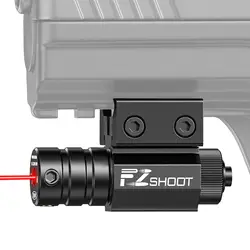 Fucile a pistola EZshoot Mirino laser rosso tattico compatto con supporto per guida Picatinny per binario da 11 mm / 21 mm, facile doppio scopo