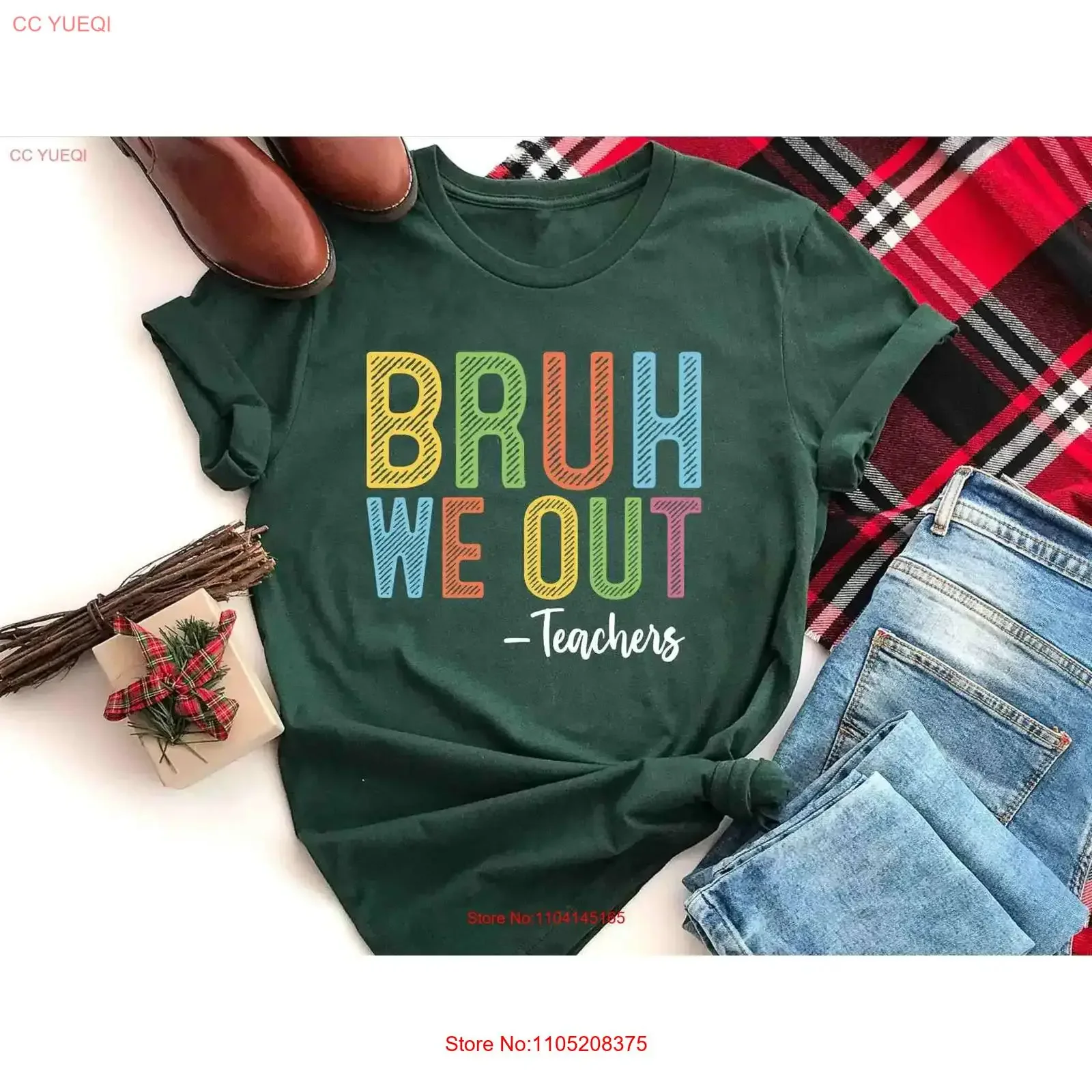 

Bruh We Out Teachers T Shirt Last Day Of School For Teacher Funny End the Year Sweathirt vintage Washed graphic