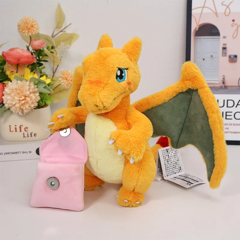 30CM Kawaii Glurak Plüsch Liebesbrief Feuerdrache Weihnachts-Glumanda Puppe Weiche Stofftiere Halloween-Geschenke für Kinder – Detail 4