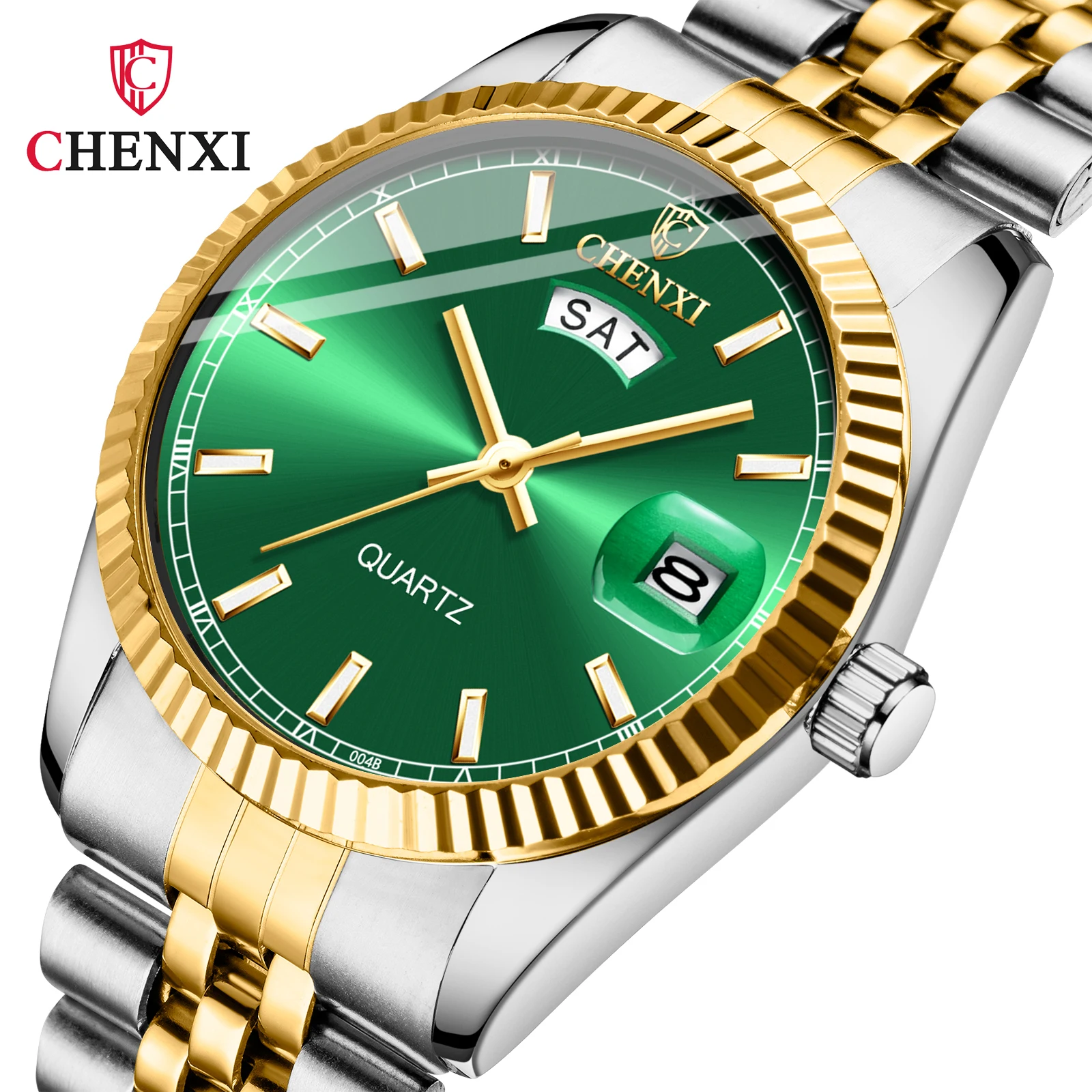 Chenxi 004B New Writewatch Men Luminous 2024 Men\'s Fashion Double Calendar Trendy Classic Business Design Quartz Watch gift
