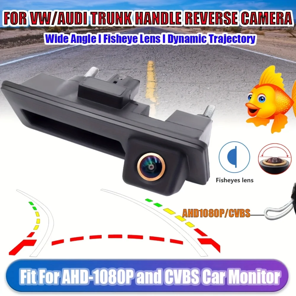 AHD 1080P/CVBS Rear View Backup Camera  for VW/for AUDI Models Including Passat B7/B8, Tiguan, Golf 7/7.5, A4, A5, Q3, And Q5