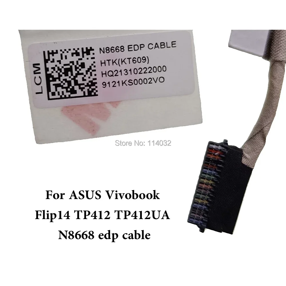 TP412 kabel layar LVDS untuk ASUS VivoBook Flip14 TP412UA TP412UA-BH51 TP412UA-DB21T Cable NB8670 N8668 kabel EDP 30pin