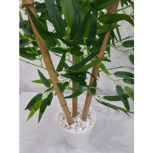 Bahçem Artificial Dense Leaf Decorative Thick Bamboo Tree 60CM 3 Thick Body