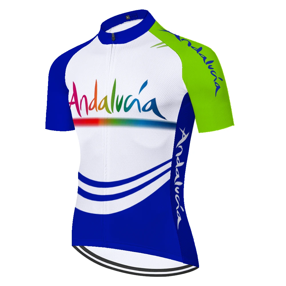 Spain ANDALUCIA cycling jersey team bike jersey summer breathable quick dry abbigliamento ciclismo estivo 2023 uomo