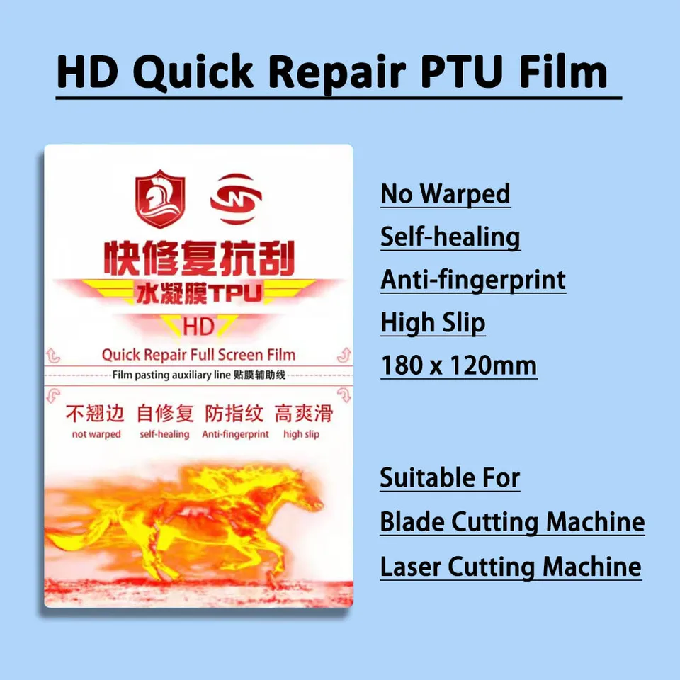 50 piezas de películas de hidrogel TPU HD mate y antiespía para protectores de teléfonos, para máquinas de corte y trazado 2