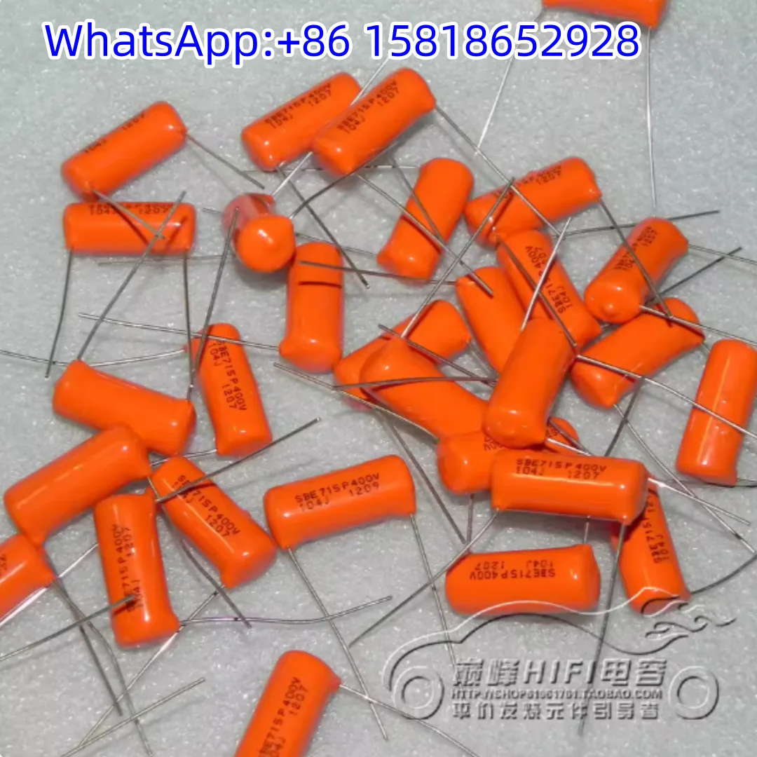 20pcs US SBE Sprague CDE SBE 715P 400V 0.1uF 104J MKP Coupling Film Capacitor