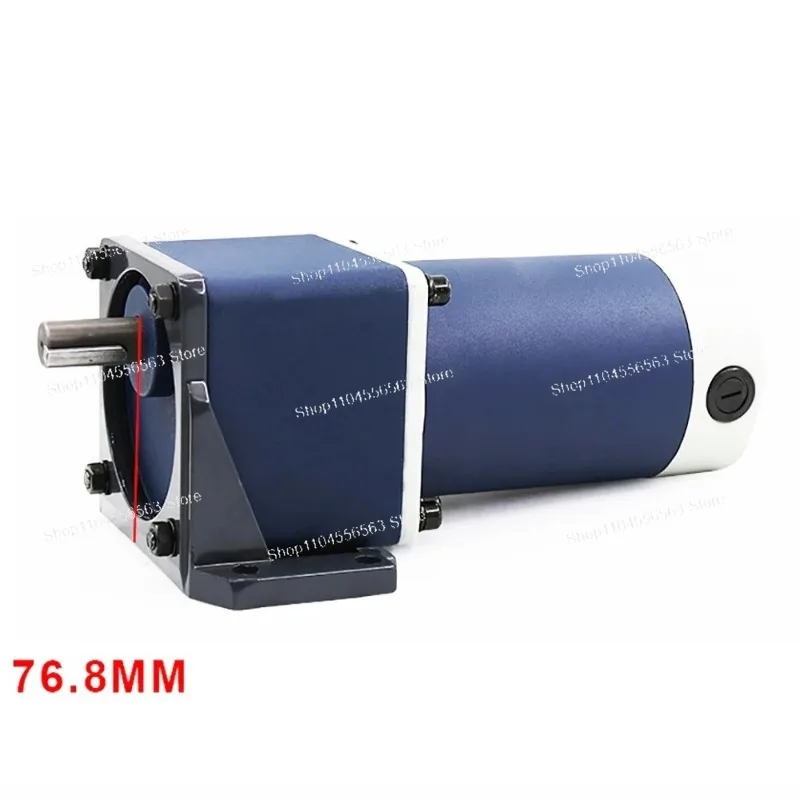 120W DC Gear Motor - 12V/24V High Torque Worm Gear Reducer with Bracket for DIY & Industrial Use