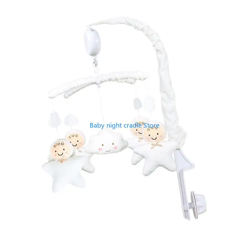J2ff Musical Movement Baby Musical Crib Mobiel speelgoed met frame armbeugel
