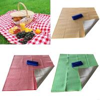 Foldable Portable Blanket Handy Mat Plaid Pattern Beach Rug Mat for Park Picnics Campings Travel Outdoor Concerts
