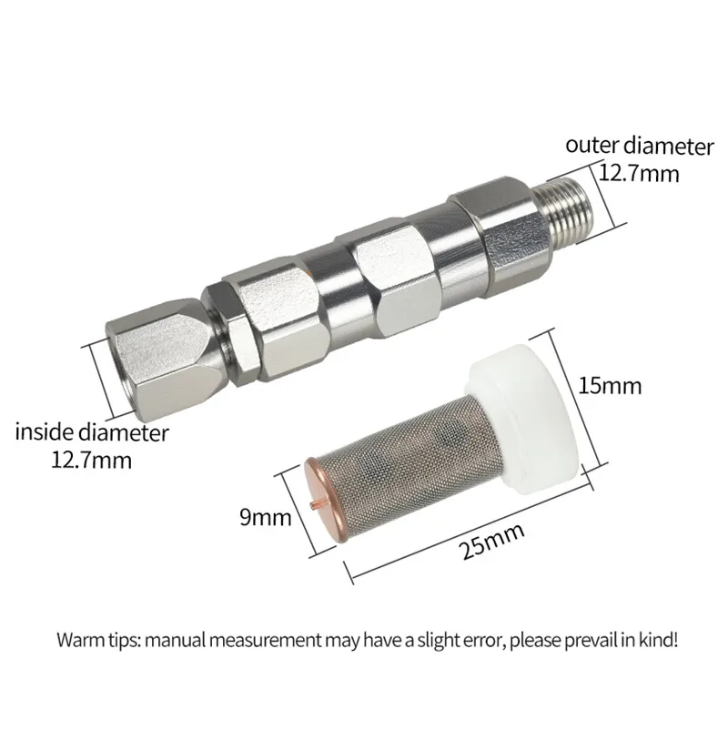 360 Degree 1/4-inch High Pressure Airless Spray Hose Swivel Joint With Filter Suitable for Spray Pipe Connector Accessories