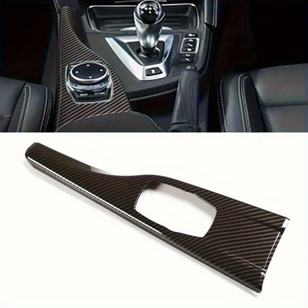 

Car Multimedia Panel Cover Trim Real Carbon Fiber Sticker for BMW F30 F31 F34 F32 F36 M3 M4(RHD)