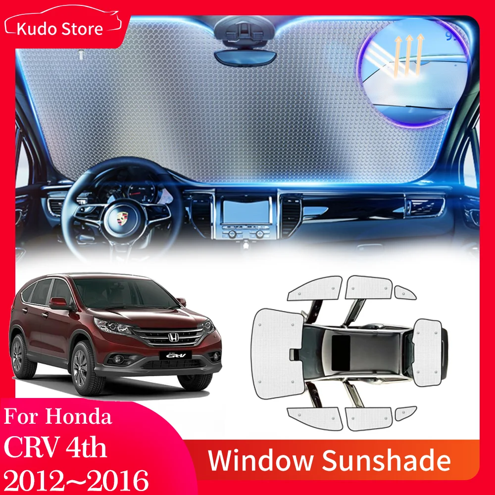 

Full Car Sun Shade Parasol for Honda CR-V CRV 4th EX EX-L RM RE 2012~2016 2013 Visor Side Windows Sunshade Cover Pad Accessories
