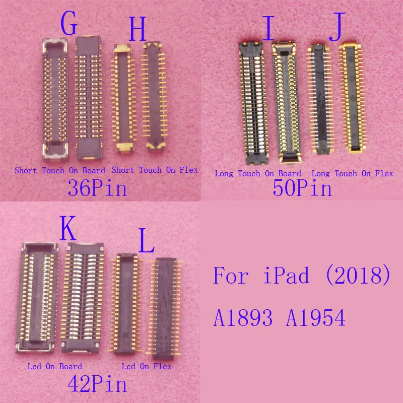 2-10Pcs Touch Screen Lcd Digitizer FPC Connector Flex Plug Jack Board For IPad 6 2018 A1893 A1954 IPad6 Air2 Air 2 A1566 A1567