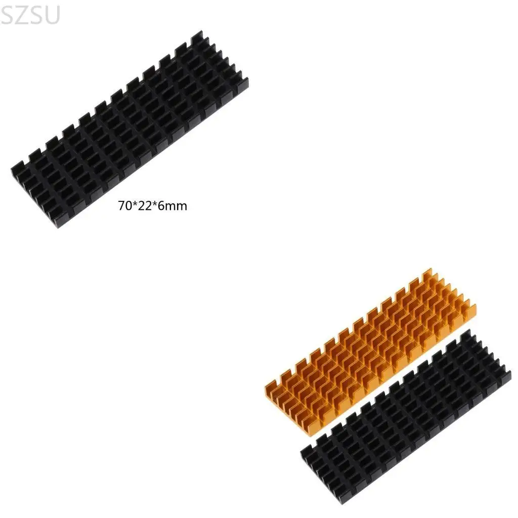 

SZSU Stylish for M.2 2280 SSD Heatsink Heat Dissipation Radiator Aluminum Thermal Coo