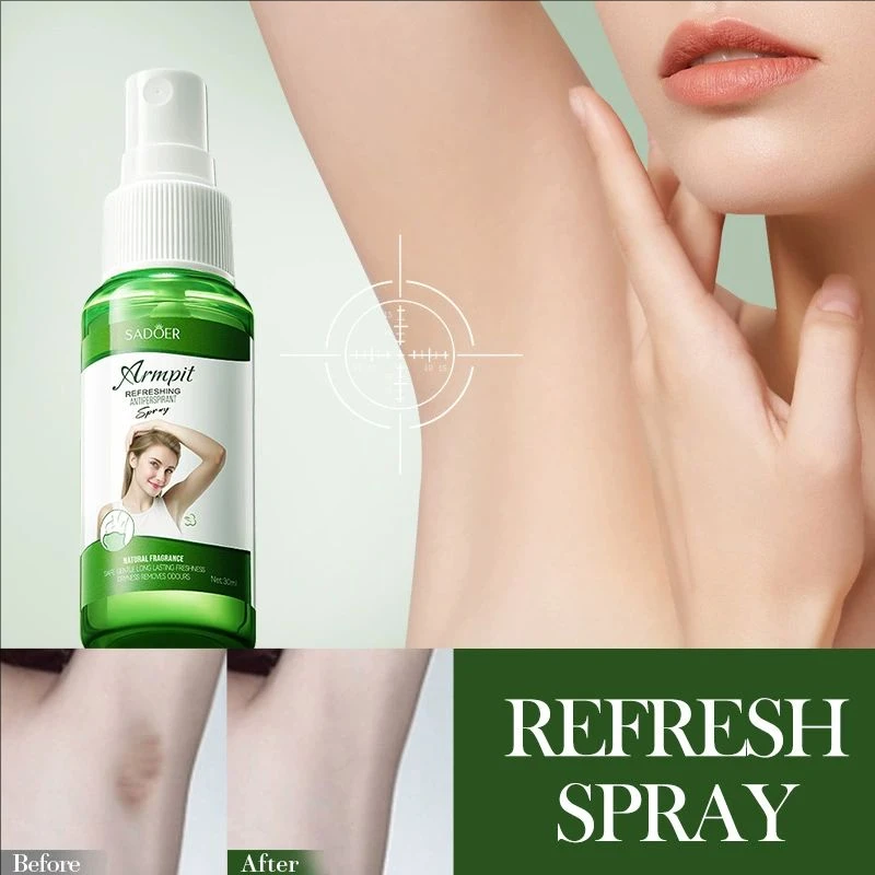 Odor Remover Spray Armpit Underarm Smell Removal Refresh Body Deodorant Lotion Liquid Summer Sweat Women Men Supplies 30ml