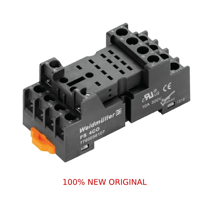 fs-4co-eco-7760056107-relay-base-screw-connection-connector-weidmuller-genuine-original-in-stock