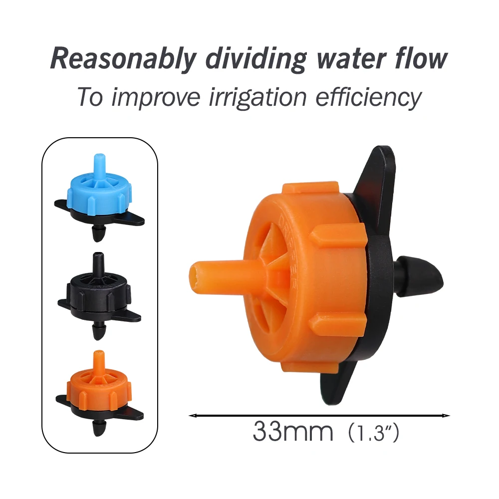 20PCS 2L 4L 8L Pressure Compensating Emitters Fixed Flow Drippers Garden Irrigation System can be connected to fHose Greenhouse