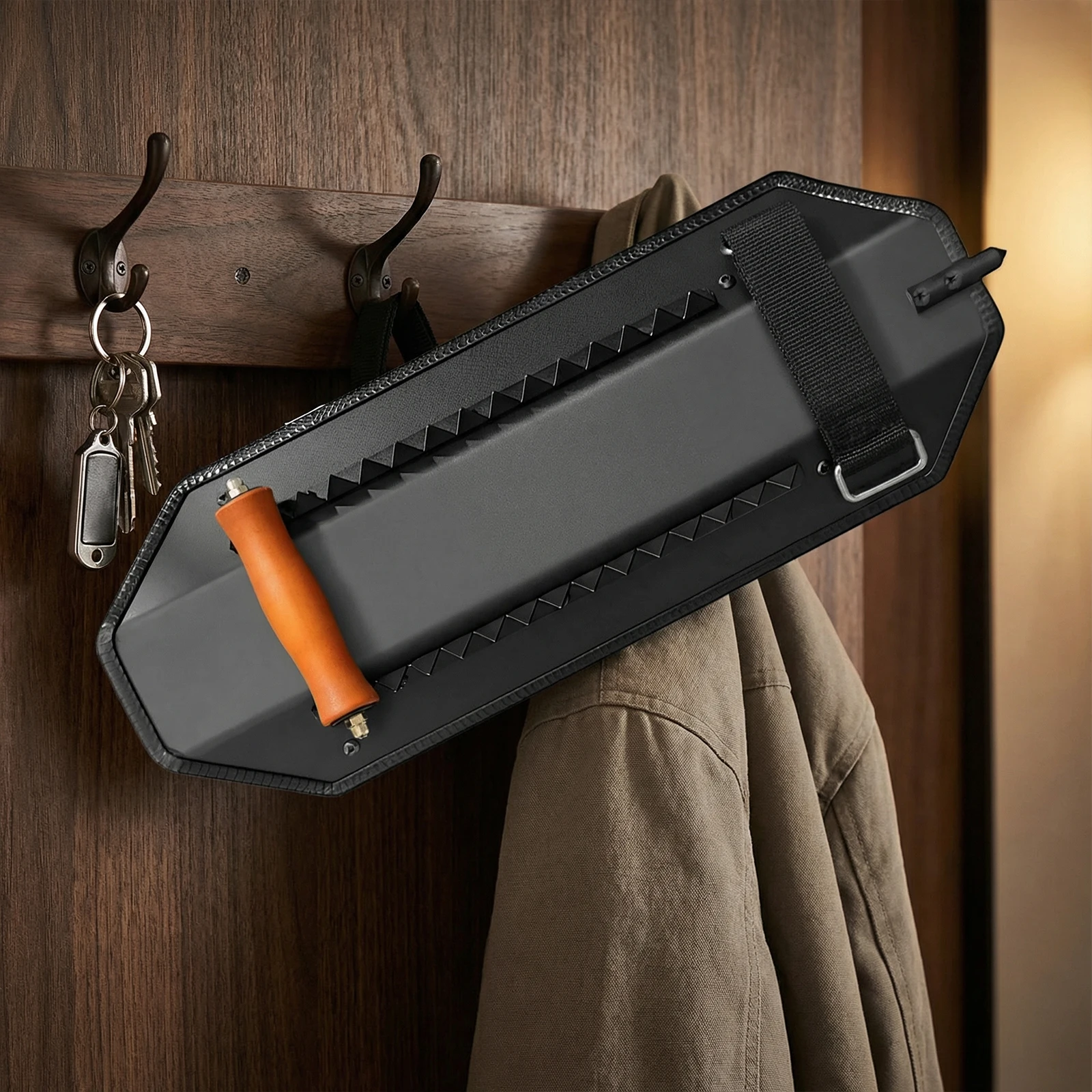 Aluminum Alloy Self-defence Arm Type Anti-Riot Shield Arm Protective Shield for Outdoor School Mall Home