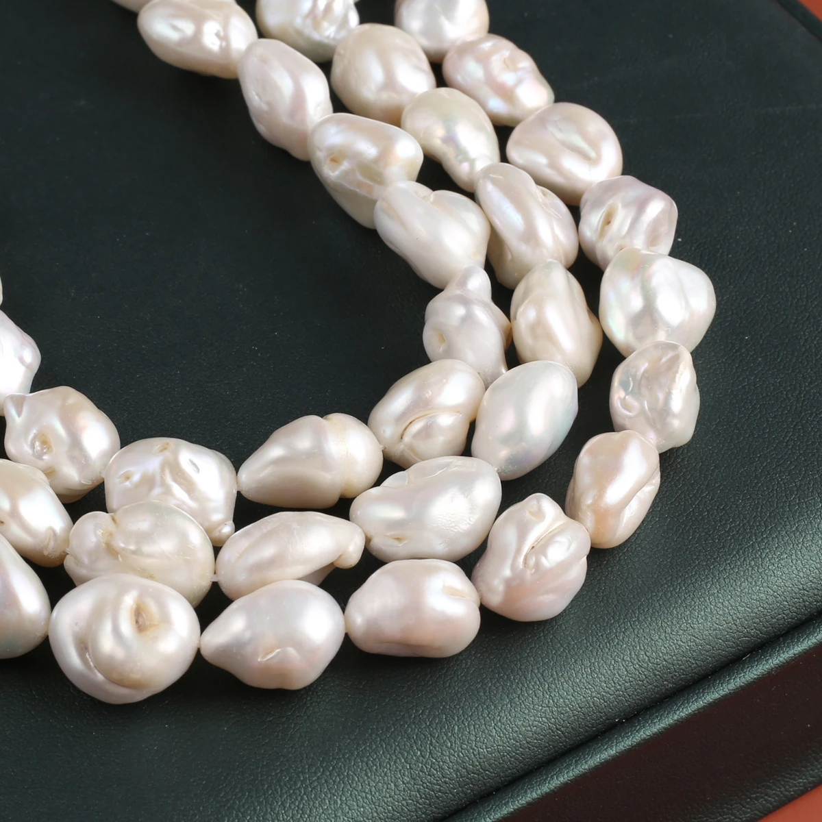 13x16mm Large Irregular Shape Natural Freshwater Pearl Baroque Beads for Jewelry Making DIY Necklace Earrings Bracelet Accessory