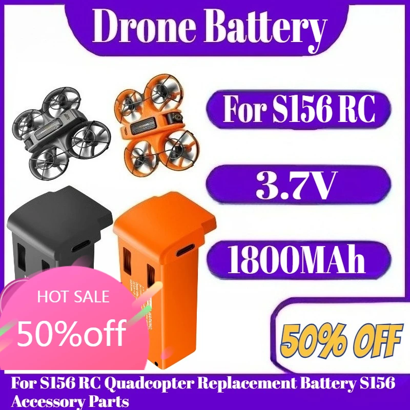 

3.7V S156 Drone Battery 1800MAh Battery For S156 RC Quadcopter Replacement Battery S156 Accessory Parts