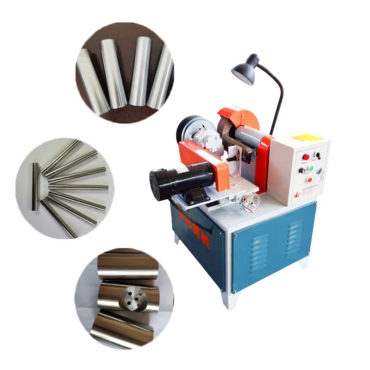 1-120 Automatic Round Tube Polishing Machine Auto Feeding Metal Pipe Rust Removal Brushing Mirror Polish Deburring Scale Removal