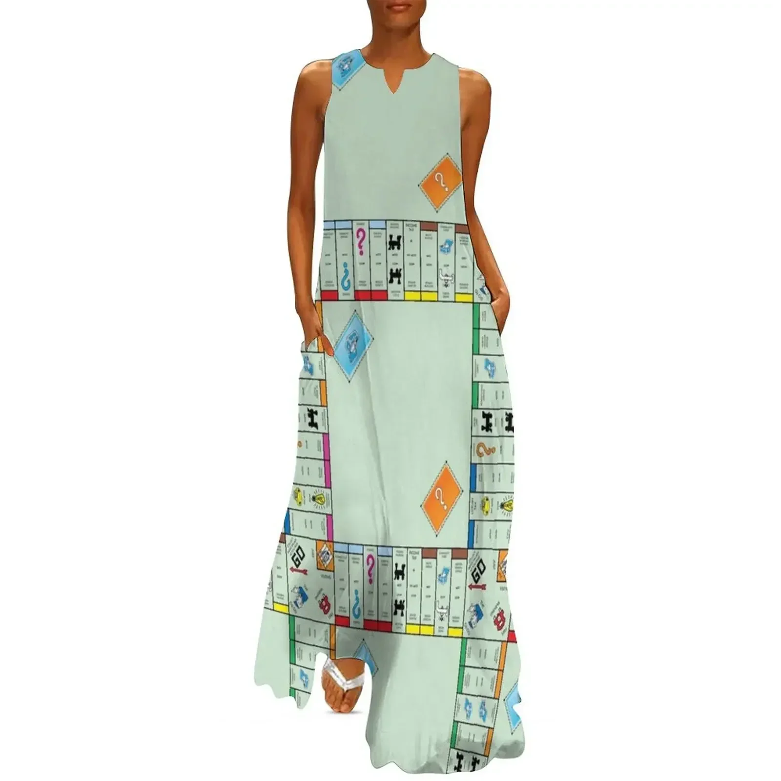 

Board Game Board- monopoly Long Dress summer dress woman 2025 trendy dress for women summer Woman fashion for girls
