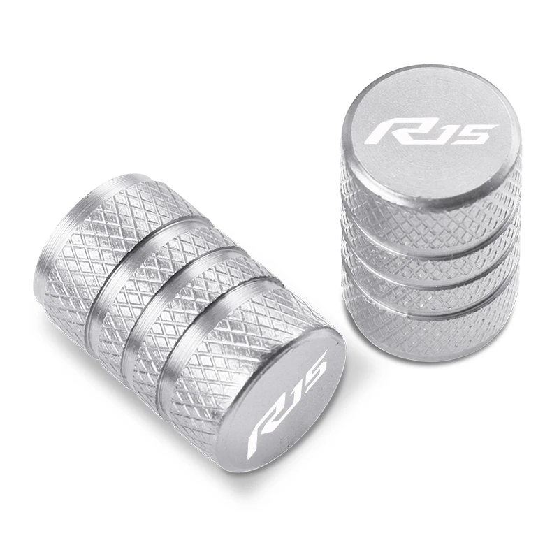 2PCS R15 Motorcycle Tyre Valve Caps Air Port Stem Cover CNC Aluminum Accessories for Yamaha YZF R15 V2 V3 ABS 2009-2020