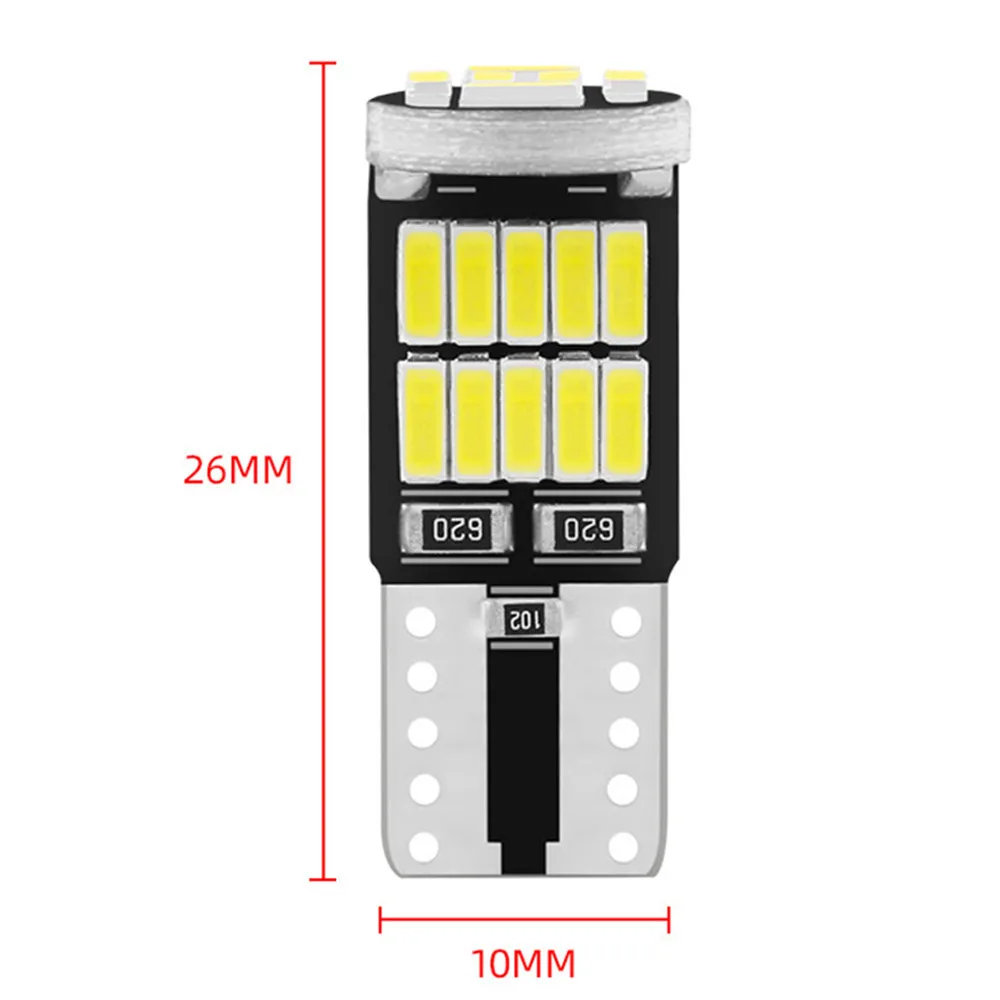 1/4/8PCS T10 W5W 194 501 168 Led Bulb Canbus No Error Car Interior Lights 26 SMD 4014 Chip Auto Map Dome Door Reading Trunk Lamp