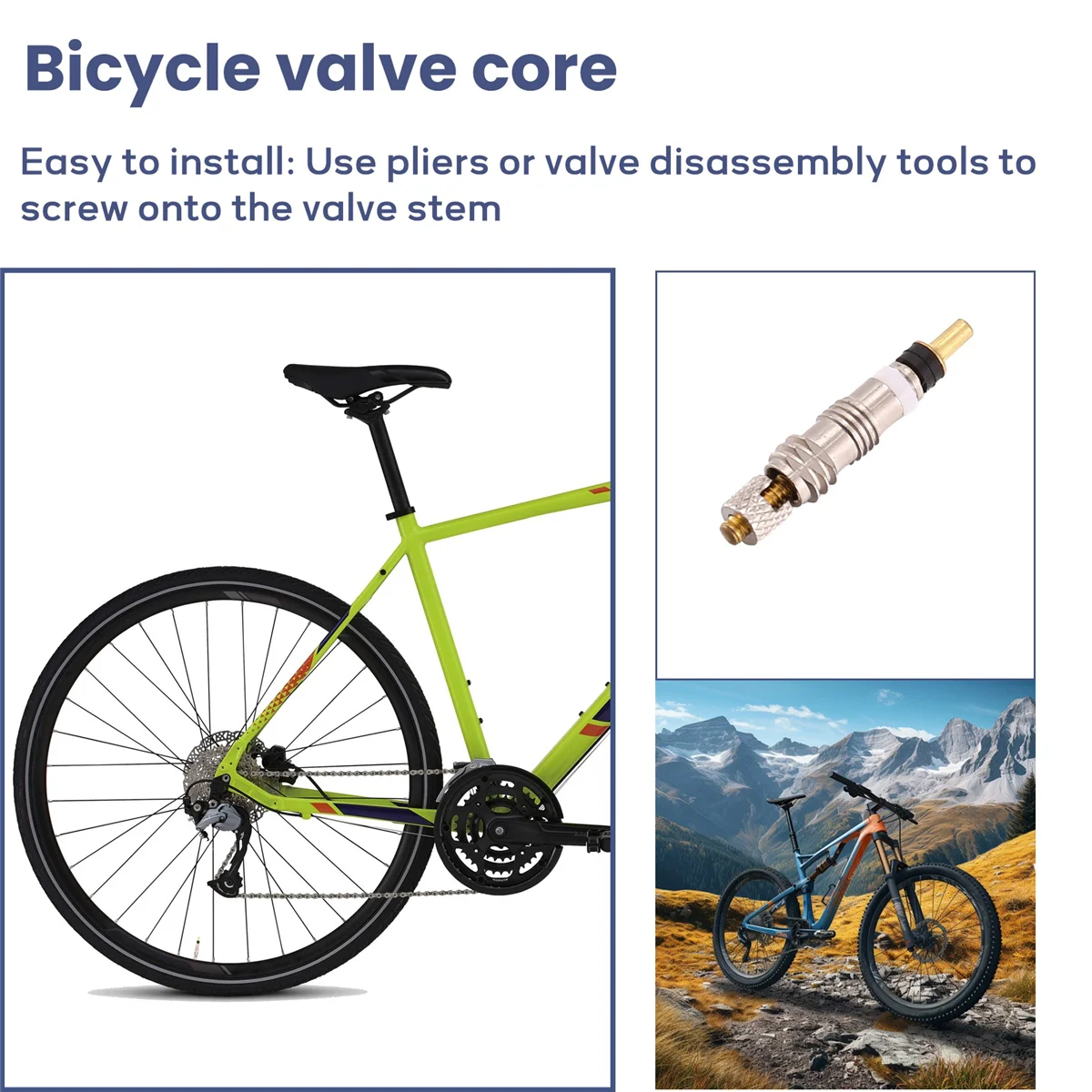 【Hot-Selling!】30 Pcs Presta Valve Core Bike Replacement Tubeless Core for Tubeless Road MTB Bike,Bicycle Accessories