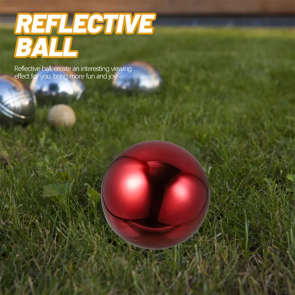 

Mirror Reflective Sphere Stainless Steel Gazing Ball Outdoor Garden Decoration Hollow Design Durable Shatterproof Metal for Lawn