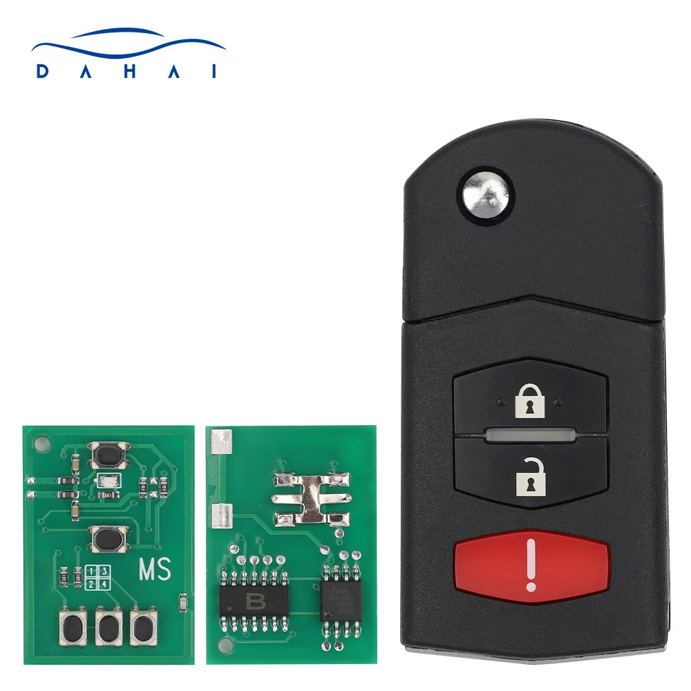 dahai BGBX1T478SKE125-01 Mazda MX-5 Miata 3 Speed 3 6 CX-7 CX-9 2006-2015 315MHz 63+ Chip Flip Remote Key  CX5