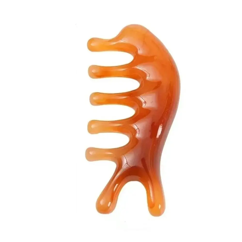 

Массажная расческа для релаксации кожи головы, массажная массажная пластина для лица и глаз, спа-массажная пластина, многофункциональная смола