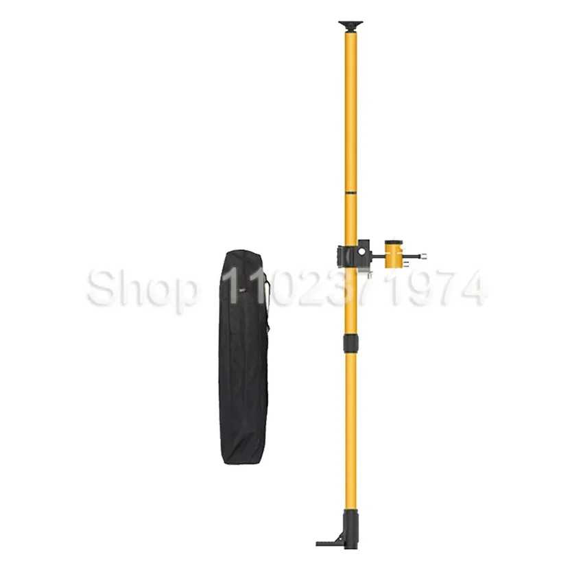 Max 4.2m Height Adjustable Line Leveler Stand Bar Telescopic Pole Bracket Thread Lift Extend Holder for Laser Level Rod