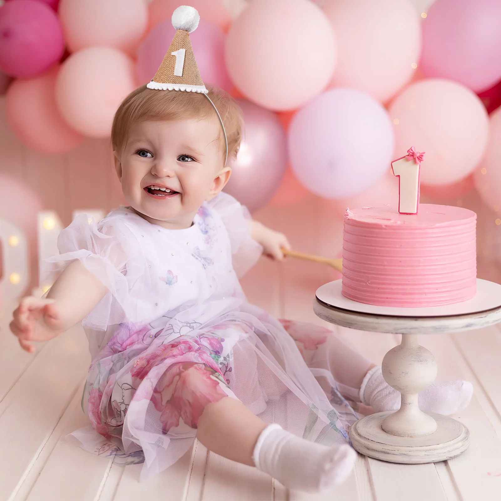 

Decor Birthday Crown Hat Celebration Hats Party Linen Assorted Hate and