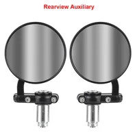 Espejos retrovisores universales para motocicleta, espejos laterales de 22mm, accesorios de moto, montaje en extremo de manillar de 2 piezas