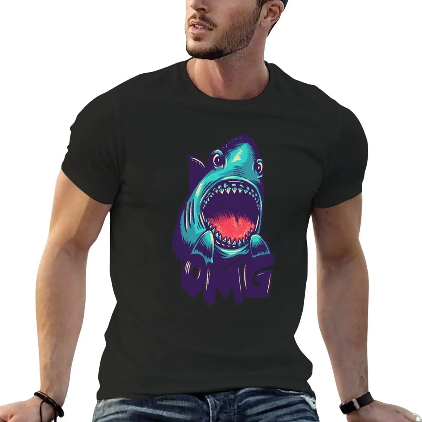 

shark T-Shirt custom t shirt anime stuff graphic tee shirt big and tall t shirts for men