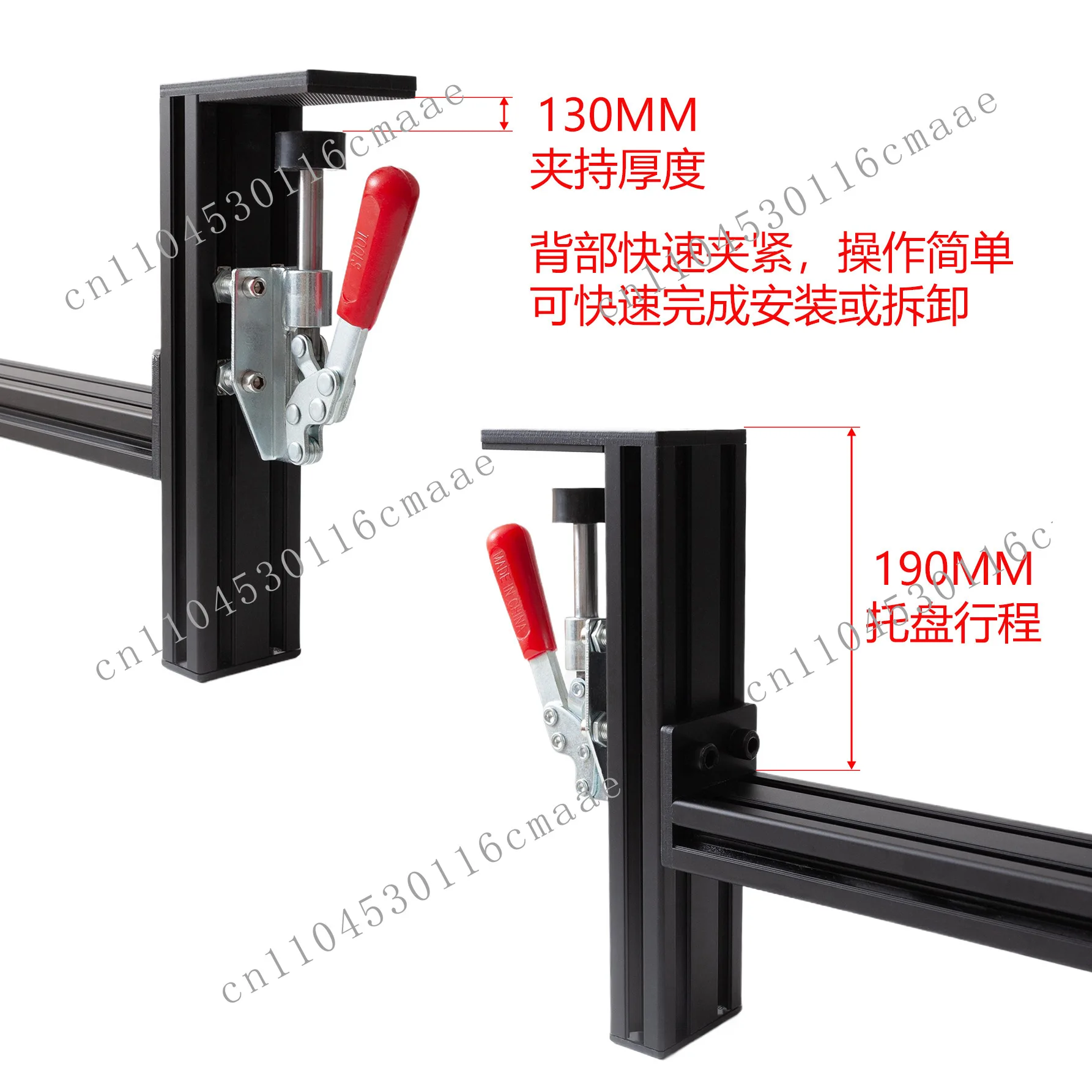 Racing emulator desktop stand for handbrake rack