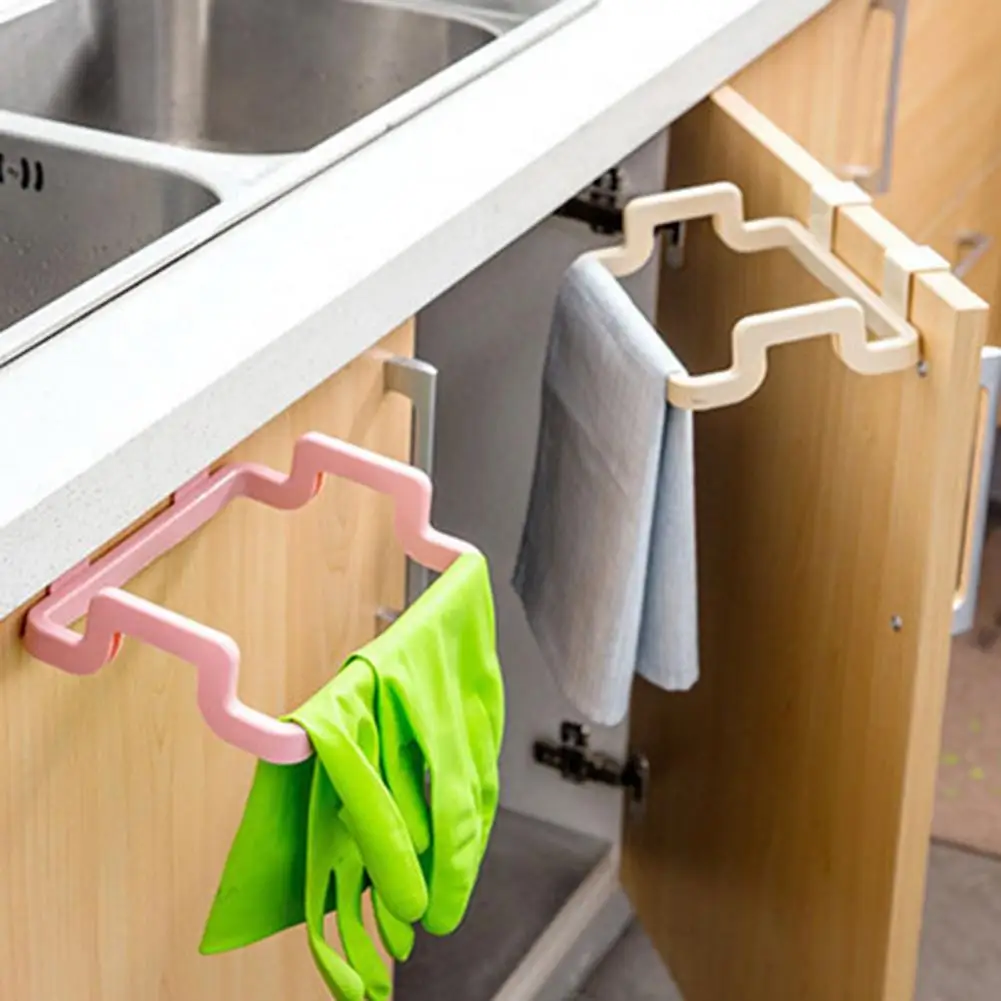 Durable Rubbish Bag Rack  Multi-function Plastic Trash Bag Rack  Over the Door Trash Bag Holder