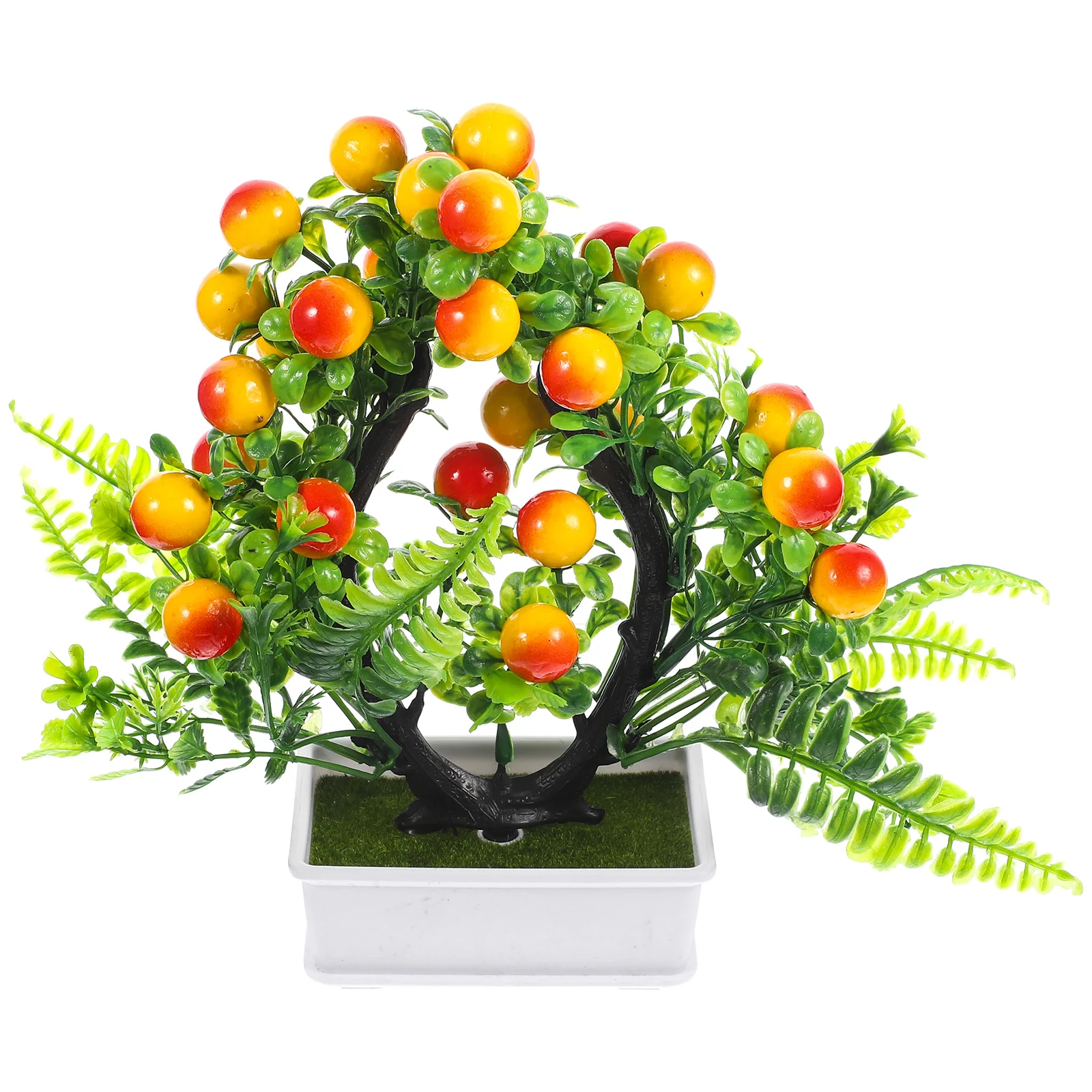

Artificial Fruit Tree Bonsai High Simulation Lifelike Decor Home Office Table Centerpiece Indoor Outdoor Decoration