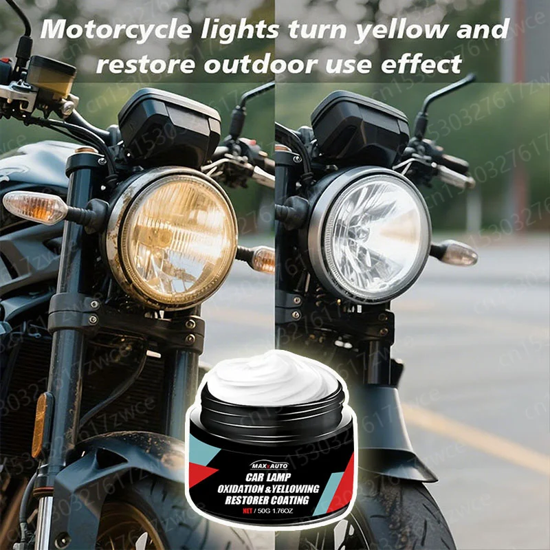 Car Motorcycle Headlight Restoration Polishing Kit Dashboard Scratch Remover Oxidation Cleaner Repair Paste for Car Motorcycle