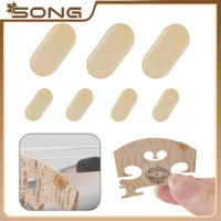 5 uds/10 uds/50 Uds puente de violín puentes de cuerda de violonchelo Protector de pergamino de cuerda E almohadilla de protección de piel de oveja accesorios de violín