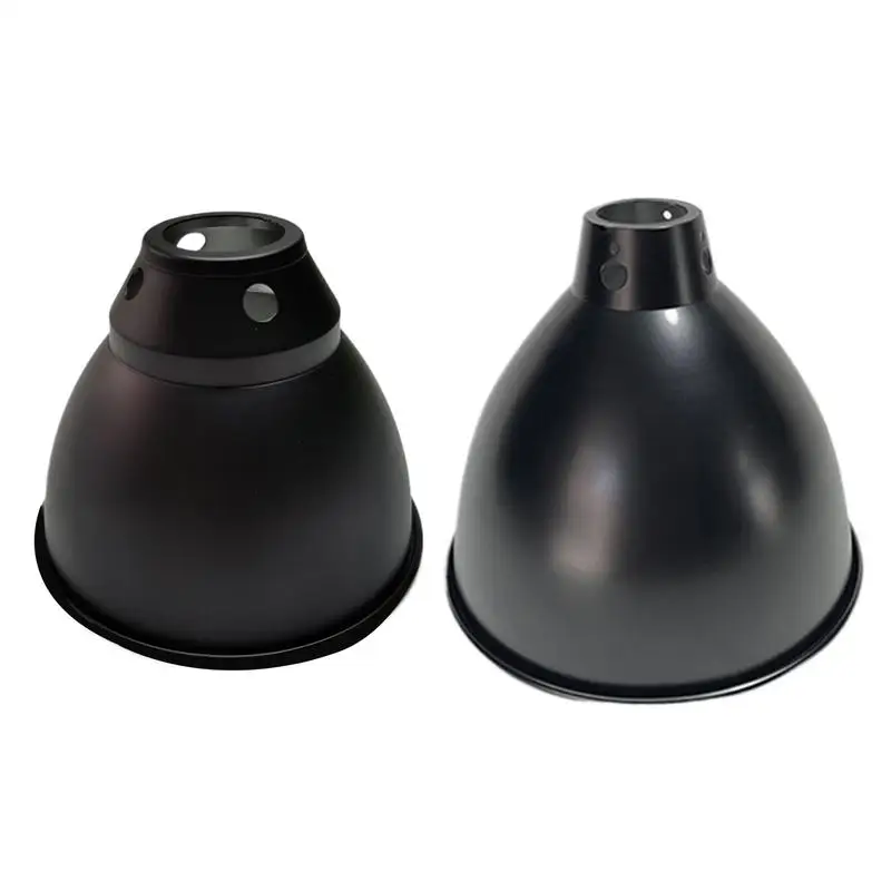 Deep Dome Reptile Heat Lamp Fixture UVB Basking Light Reflector Dome Lampshade Terrarium Lighting System with Optical Reflection