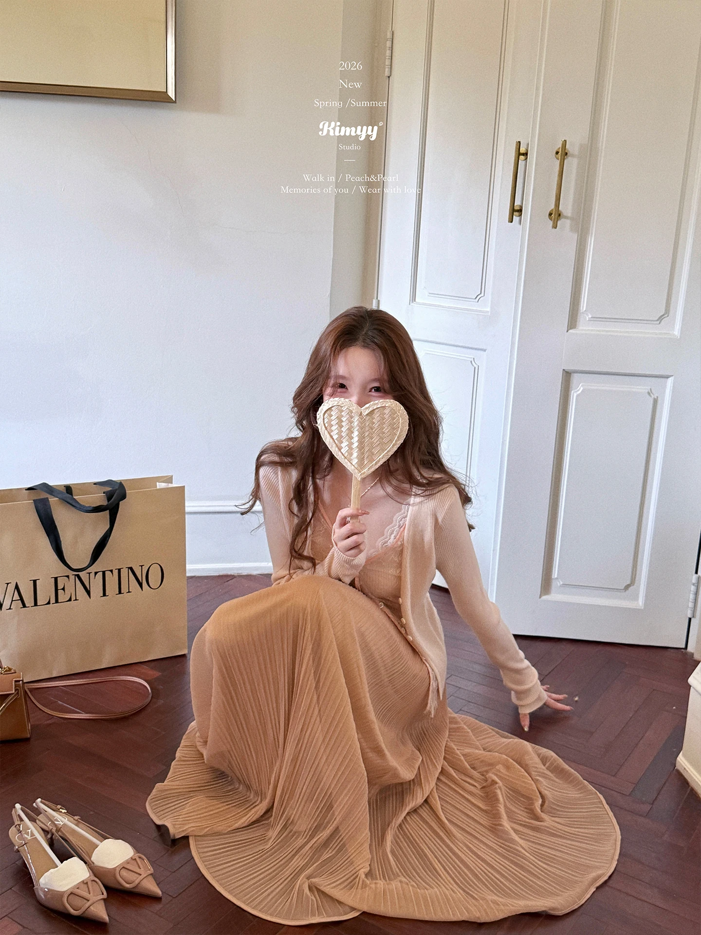 

Элегантная длинная шифоновая юбка KIMYY Gold с широким подолом, в стиле принцессы, с высокой талией, А-силуэт, миди, для женщин, весенний сезон