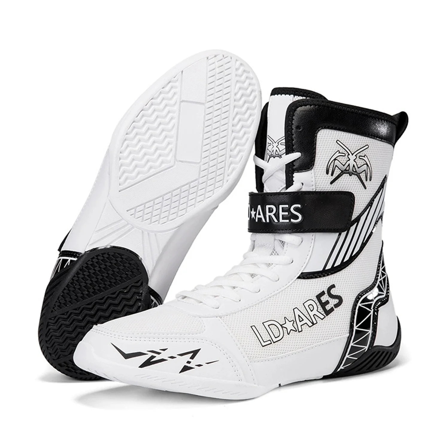 Men Women's Pro Wrestling & Boxing Shoes: Breathable Wear-resistant & Anti-Slip for Sanda/Combat/Kickboxing Training Sneakers