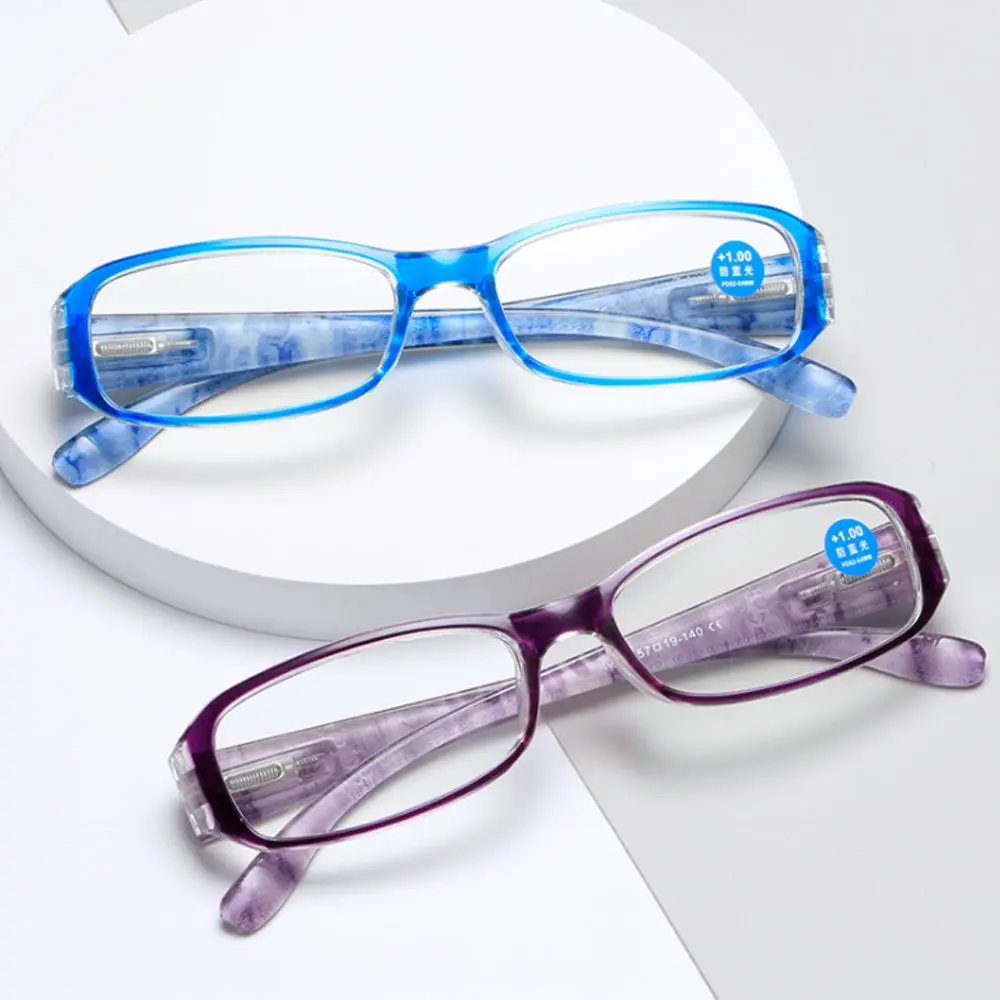 Fashion Anti-Blue Light Reading Glasses Ultralight Eye Protection Women Flowers Presbyopia Eyeglasses Vintage Hyperopia Eyewear