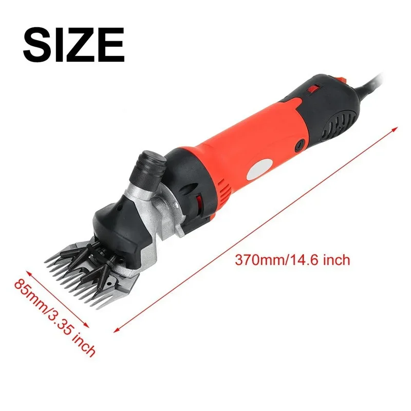 1500W Adjustable Heavy Duty Electric Shearing Clipper for Shaving Fur Wool in Sheep, Goats, Cattle, and Other Farm Livestock Pet